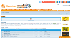 Desktop Screenshot of maskinisten.net